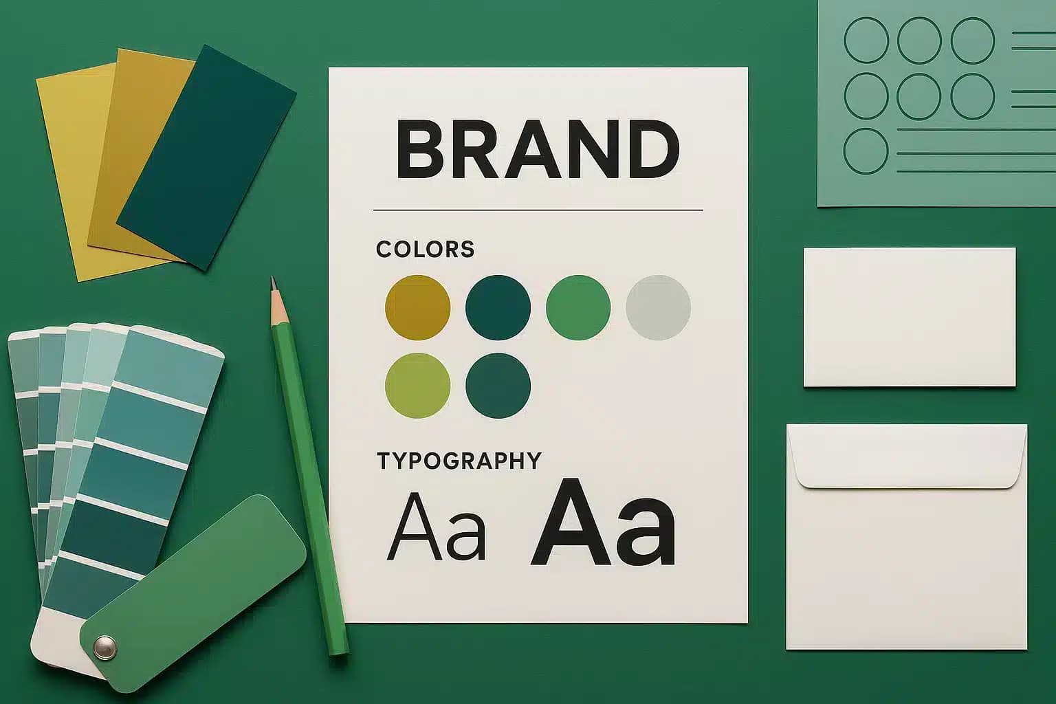 Branding banner showing creative brand identity design