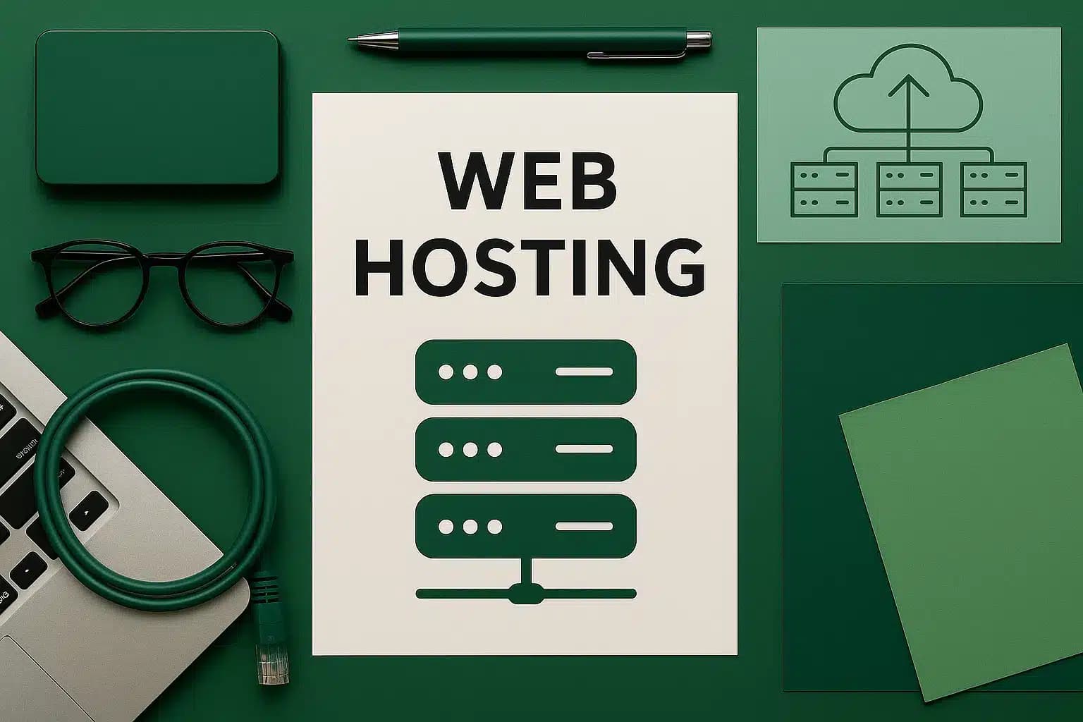 Hosting banner showing reliable website hosting infrastructure