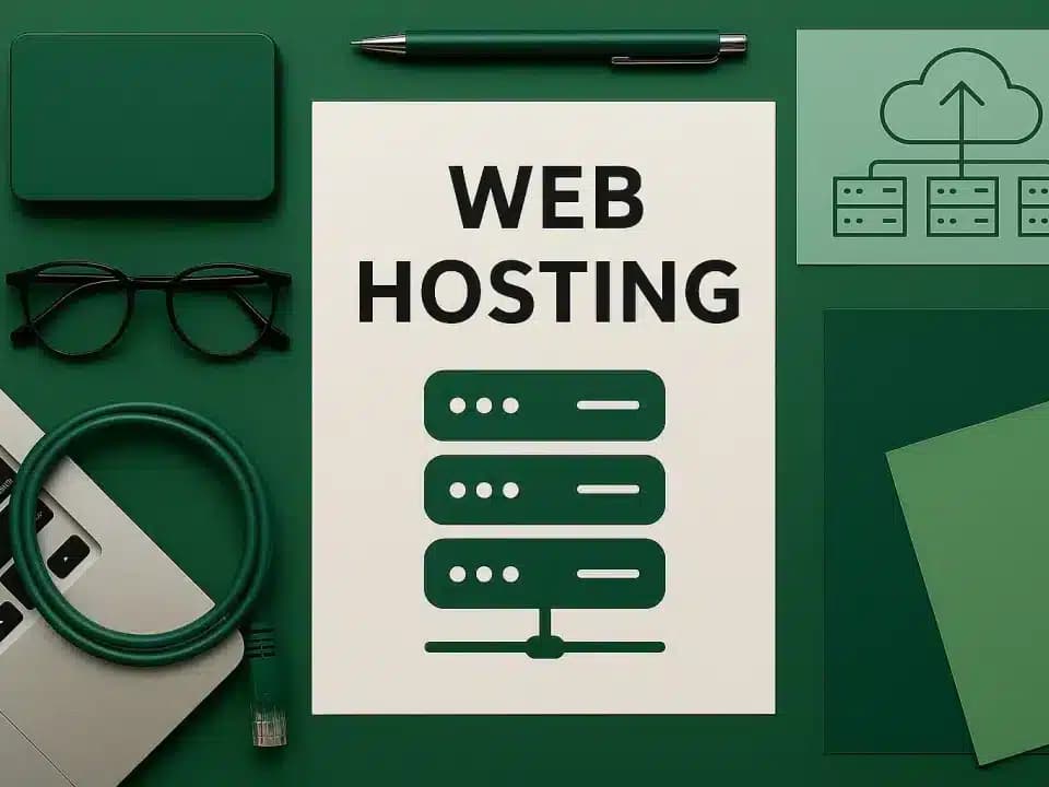 Hosting banner showing reliable website hosting infrastructure